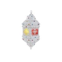 lampara techo metal acrilico 28x28x58 envejecido
