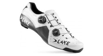 Zapatillas de carretera lake cx403 x blanco   negro version grande