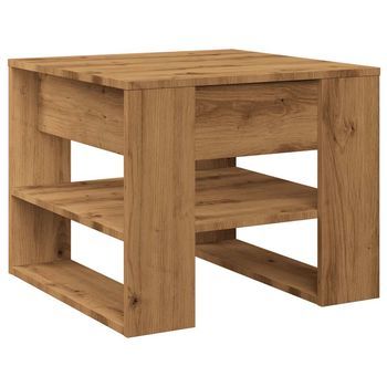 Mesa De Centro，mesa Auxiliar，mesita De Centro Madera De Ingeniería Roble Artisan 55,5x55x45 Cm