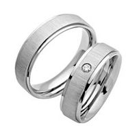 anillos de boda de acero inoxidable 6mm grabado