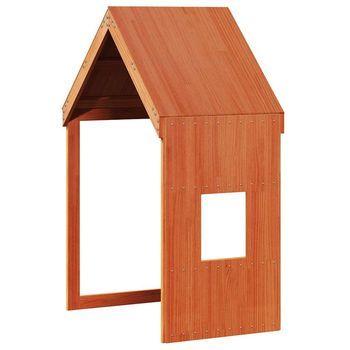 Techo De Cama Infantil Madera Maciza Pino Marrón 60x89x134,5 Cm Vidaxl
