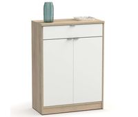 mueble zapatero berlin color blanco brillo y cambrian 101x75x36 cm