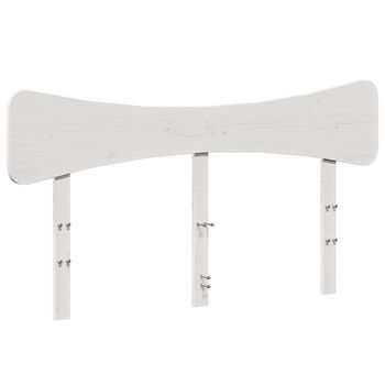 Cabecero De Cama | Panel De Cabecera Madera Maciza De Pino Blanco 140 Cm