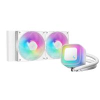 refrigeracion liquida deepcool le240 v2 240mm 2 ventiladores led blanco