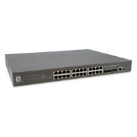 conmutador levelone gtp-2871 gestionado l3 24 puertos gigabit poe 4 sfp