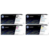 original multipack hp colour laserjet enterprise m555x printer toner cartridges 4 pack -w2120x
