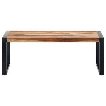 Mesa De Café - Mesa De Centro De Madera Maciza De Acacia 110x60x40 Cm