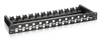 patch panel vacio cat6a 24 puertos keystone 1u