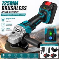 amoladora angular inalambrica de 125 mm sin escobillas para bateria makita de 18 v amoladora electrica de 3 velocidades para cortar desbastar y pulir metal y piedra