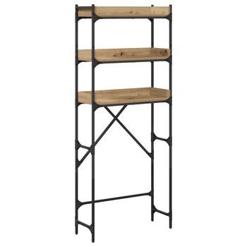 Estante Para Lavadora Roble Artisan 67 X 25 X 163 Cm Vidaxl