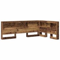 cabecera de almacenamiento madera vieja 2075 x 1375 x 765 cm