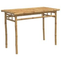 mesa de comedor de jardin  mesa de exterior bambu 110x55x75 cm