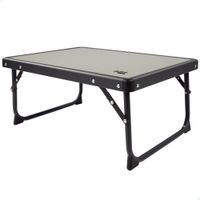 mesa plegable baja aktive 56x40x25 cm gris y negro
