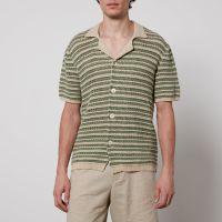 nn07 henry crocheted cotton shirt - l