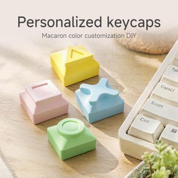 Teclas Geométricas de Eje Cruzado, Diseño Único y Personalizado, Cubiertas para Teclas de Teclados Mecánicos