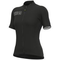 ale womens solid colour block short sleeve jersey - xs - black