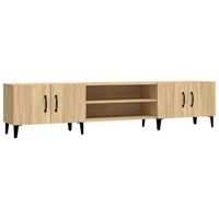 mueble de tv roble sonoma 180x315x40 cm madera de ingenieria vidaxl