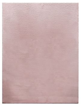 Alfombra de piel Fluffy rosa 60x90 cm
