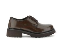 zapatos derby con cordones de piel envejecida dark brown 39
