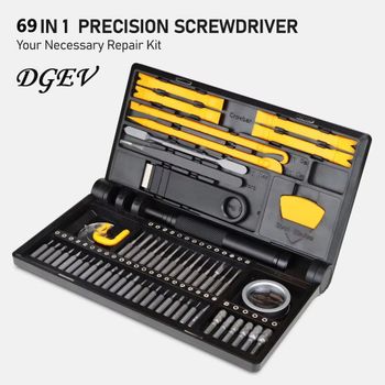 Juego de destornilladores de precisión DGEV para reparación de portátiles, herramienta de reparación de móviles iPhone, PC y gafas, regalo, juego de destornilladores de precisión