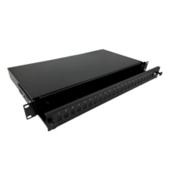 Panel rack Alantec Roline FOP-1U-24SCS-C negro 1U montaje en bastidor
