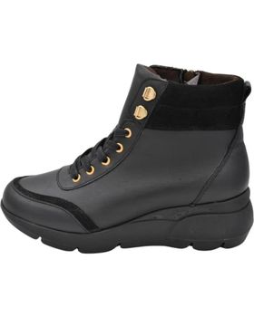 de D`CUTILLAS DOCTOR CUTILLAS - BOTIN DE MUJER CON CORDONES Y CREMALLERA NEGRO