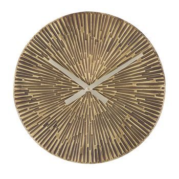 Reloj De Pared De Metal Dorado Ø 50x3,5