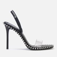 alexander wang womens nova faux leather heeled sandals - uk 3