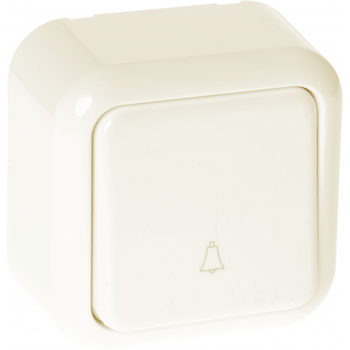 Pulsador timbre serie ancient beis 6x6x3 cm