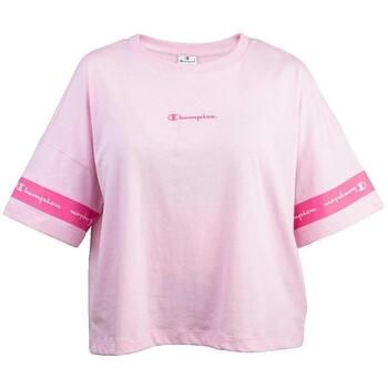 Champion Camiseta T-shirt manches courtes rose para mujer