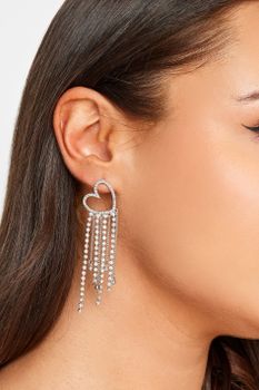 Pendientes De Corazones Con Borlas