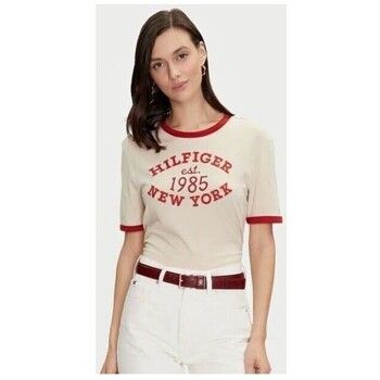 Tommy Hilfiger Camiseta CAMISETA VARSITY RINGER MUJER para mujer