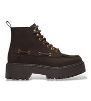 timberland para mujer tb0a27yzw071 botines de piel stone street marron 36 w 1 a 3cm cordones casual