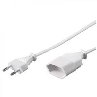goobay cable de alimentacion para extension cee 716 2m blanco