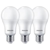 philips bombilla led pack 3un e27 13w blanco frio 2700k 1521lm