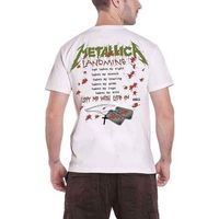 metallica camiseta one landmine para mujer