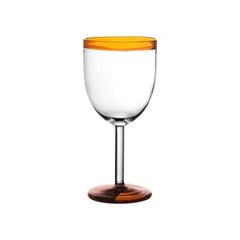 Copa de vino en vidrio ámbar h17