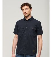 superdry para hombre m4010791a camisa militar de manga corta marino l casual algodon