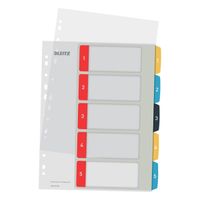 leitz cosy separadores imprimibles a4 con 5 pestanas 11 agujeros