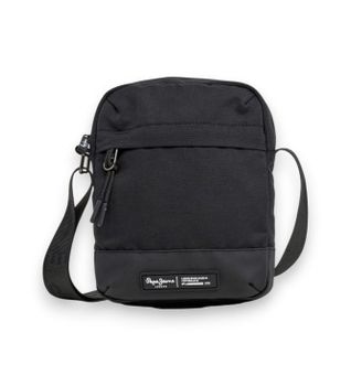 Pepe Jeans para hombre. PM0300027 Bandolera Axel negro (OSFA), Casual, Poliéster