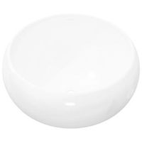 lavabo de bano moderno  lavabo redondo de ceramica 40x15 cm blanco