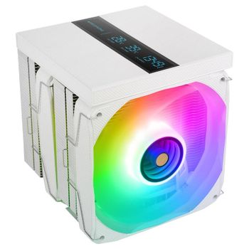 Mars Gaming MCPU-LCDPRO Disipador CPU 380W 8x Heatpipes 2x Ventiladores 120mm Pantalla LCD XL Blanco