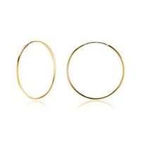 pendientes de aro de plata 925 dorada