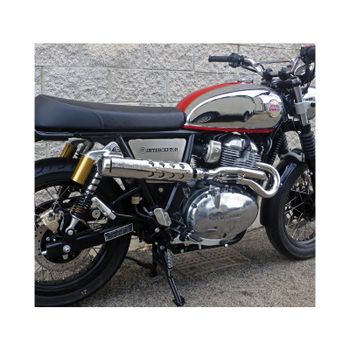 Sistema de escape Royal Enfield Interceptor E5 Mass Cross 2-1 alto