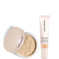 laura mercier mini translucent loose setting powder ultra blur and travel size tinted moisturiser dewy duo various shades - 2n maple