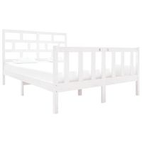 cama matrimonial  cama para adultos  estructura de cama de madera maciza de pino blanco 135x190 cm