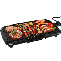 aigostar varmo 30cey - plancha de asar antiadherente superficie de 50 x 27 cm potencia 2000w