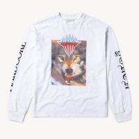 aries wolf graphic cotton-jersey t-shirt - s