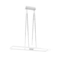 lampara colgante de techo led bard 52w blanco 3394-45-102 fabas luce
