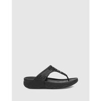 kamome trends chanclas sandalia de dedo amapola negro para mujer